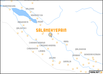 map of Salāmeh-ye Pā\