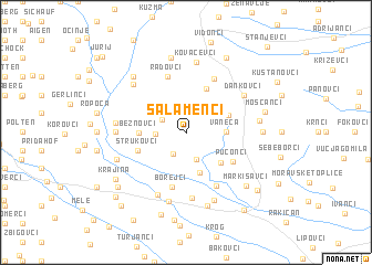 map of Šalamenci