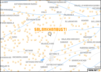 map of SalāmKhān Bugti