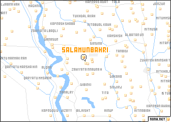 map of Salāmūn Baḩrī