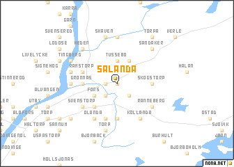 map of Sålanda