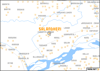 map of Salān Dheri