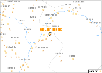 map of Salānīābād