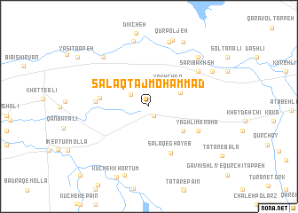 map of Salāq Tāj Moḩammad