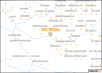 map of Sālār Dūl