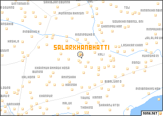 map of Salār Khān Bhatti