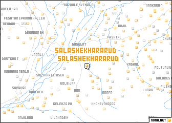 map of Salash-e Kharārūd