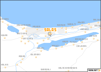 map of Salas