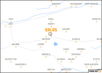 map of Salas