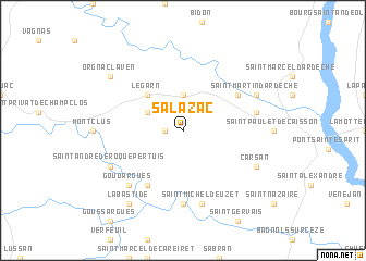 map of Salazac