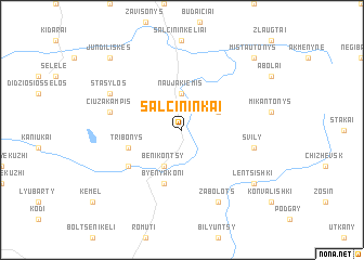 map of Šalčininkai