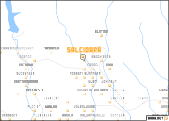 map of Sălcioara