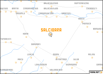 map of Sălcioara