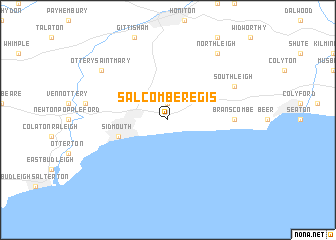 map of Salcombe Regis