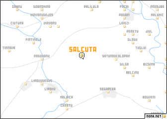 map of Sălcuţa