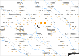 map of Sălcuţa