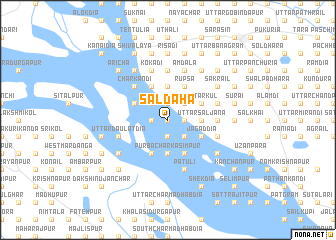 map of Sāldaha
