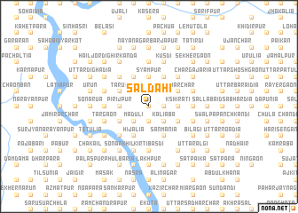 map of Sāldahi