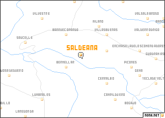 map of Saldeana