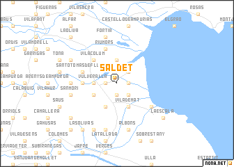map of Saldet