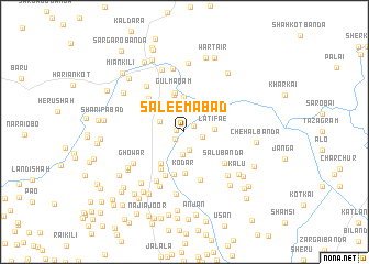 map of Saleemabād