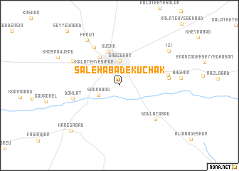 map of Şālehābād-e Kūchak