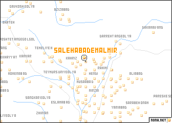 map of Şāleḩābād-e Mālmīr