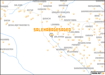 map of Şāleḩābād-e Şādeq