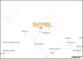 map of Şāleḩābād