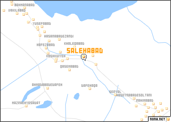 map of Şāleḩābād