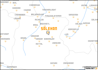 map of Şāleḩān