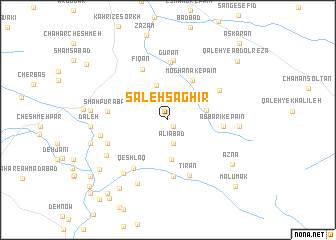 map of Şāleḩ Şaghīr