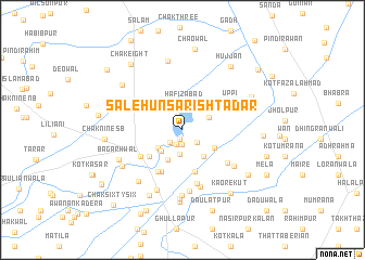 map of Salehūn Sarishtadār