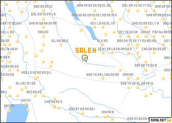 map of Şāleḩ