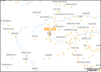 map of Şāleḩ