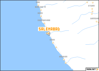 map of Sālemābād