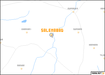 map of Salemābād