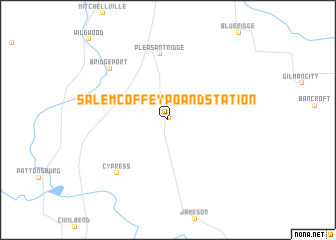 map of Salem Coffey P O and Station