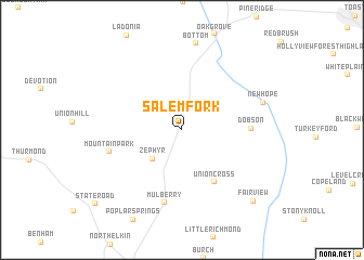 map of Salemfork