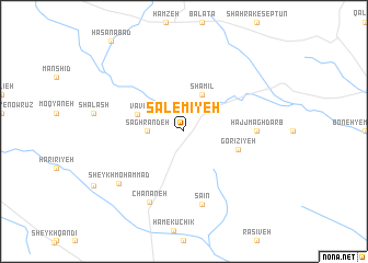 map of Sālemīyeh