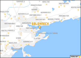 map of Salem Neck