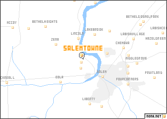 map of Salemtowne