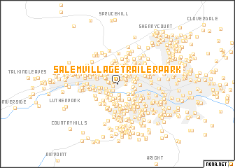 map of Salem Village Trailer Park