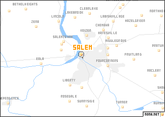 map of Salem
