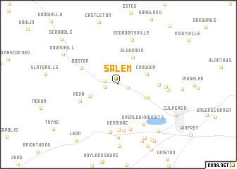 map of Salem