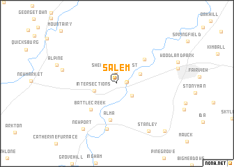 map of Salem