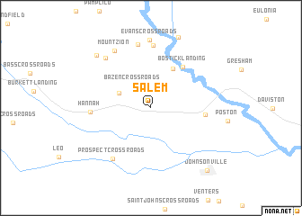 map of Salem