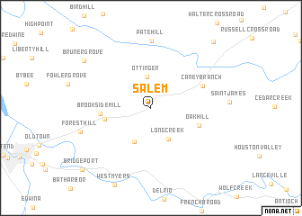 map of Salem