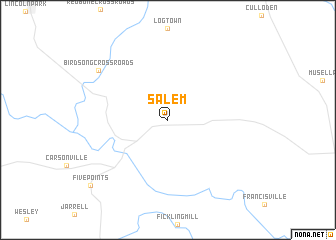 map of Salem