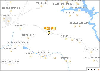 map of Salem